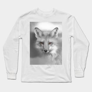 Red Fox Face Long Sleeve T-Shirt